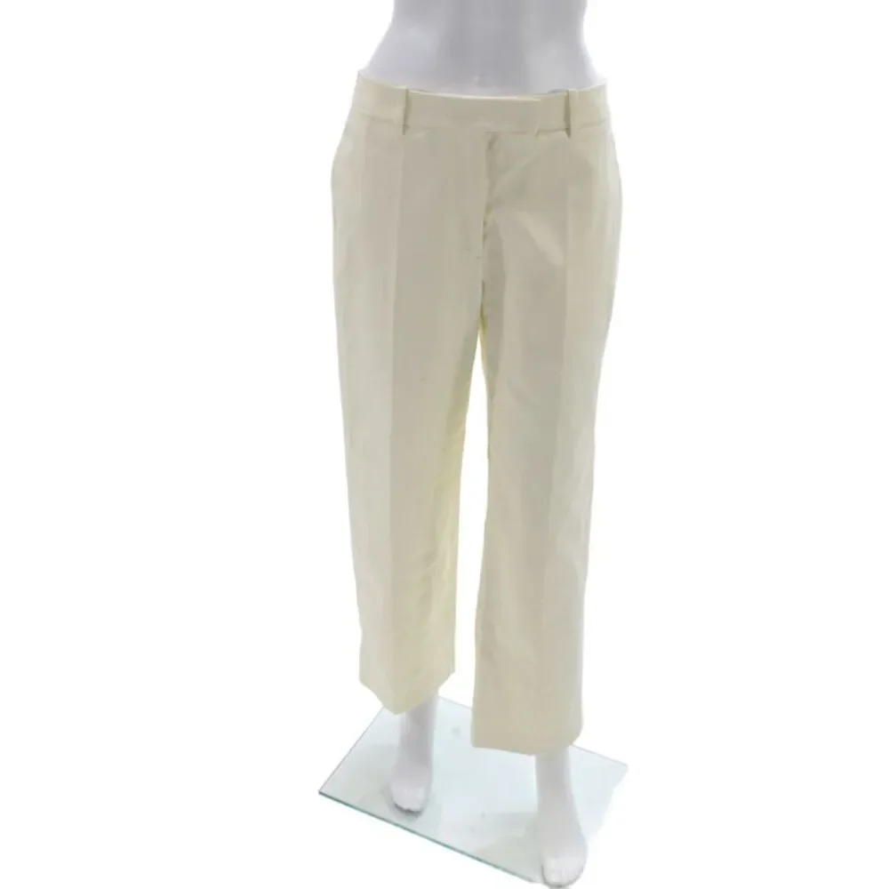 Renggli Womens Dress Pants Ivory 100% Cotton Size 6